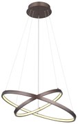 Lustra LED suspendata design modern Ralph cafea 51cm