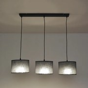 Lustru pe cablu ALBA 3xE27/15W/230V gri