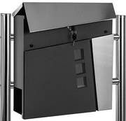 Cutie poștală pe picioare Dublin, antracit, două picioare me