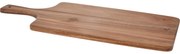 Tăviță de tăiat din lemn de acacia, cu mânere, 55 x 25 x 1,6 cm