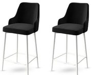 Set de scaune de bar Enox Black and White, 2 buc., 2 buc.