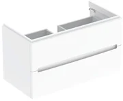 Dulap baza suspendat Geberit Modo 2 sertare alb lucios 100 cm
