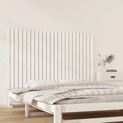 vidaXL Tăblie de pat pentru perete, alb, 147x3x90 cm, lemn masiv pin