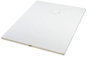 Cagliari White 80x100x2,6 cm tăviță de duș pătrată, SMC, cu sifon inclus
