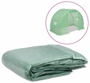 vidaXL Copertină rezervă pentru seră (4,5 m²), verde, 300x150x200 cm