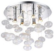 Lustra moderna aplicata design deosebit 49cm Luvia clar