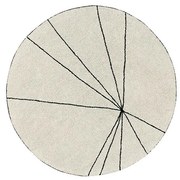 Covor crem lavabil/țesut manual rotund din bumbac ø 160 cm Trace Beige – Lorena Canals