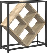 vidaXL Raft pentru vin Stejar Sonoma 51 x 18 x 52,5 cm Lemn compozit