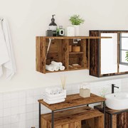 vidaXL Dulap perete de baie, lemn vechi, 60x25x40 cm, lemn prelucrat