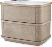 Noptiera/ masuta laterala design LUX Cabana, stejar albit 115718 HZ