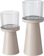 Set 2 sfeșnice  moderne Pius,  alb