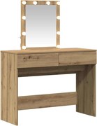 vidaXL Masă de Machiaj cu sertar Stejar Artizanal 100 x 40 x 130 cm