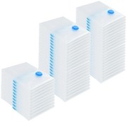 vidaXL Pungi de stocare 50 pcs Transparent și Albastru 70 x 50 cm