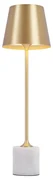 Lampă de masă modernă aurie 37cm incl. LED Dimmable IP54 Reîncărcabilă - Topi