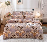 Set Lenjerie De Pat Cocolino 6 Piese Pat 2 Persoane - Bej