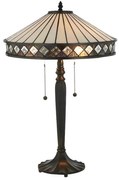 Endon 70935 - Lampă de masă Tiffany FARGO 2xE27/60W/230V, Ø 41,5 cm