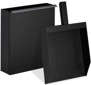 Galeata pentru cenusa cu lopata Pentru semineu/gratar Metal Negru