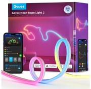 Bandă LED flexibilă Govee Neon 2 MATTER 3m RGBIC Wi-Fi IP67