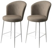 Set de scaune de bar Alte Cappuccino and White, 2buc., 2 buc.