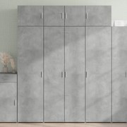 vidaXL Dulap înalt, gri beton, 80x42,5x185 cm, lemn prelucrat