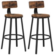 Scaun de bar AVEN maro/negru