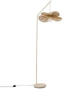 Lampă de podea Art Deco bej cu abajur bej - Nest