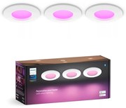 SET 3x corp de iluminat LED RGBW dimabil pentru baie Philips Hue SLIM LED/8,3W/230V