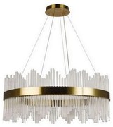 Lustră LED dimabilă pe cablu LED/110W/230V 3000-6500K auriu + telecomandă