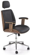 Scaun de birou Timber negru/nuc H122 cm