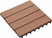 vidaXL Plăci pentru Deck 11 pcs Maro deschis 30 x 30 cm Lemn compozit