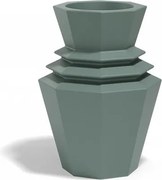 Ghiveci plante design decorativ modern exterior/interior ORIGAMI Hinoki 19x19x25cm