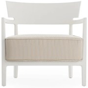Fotoliu de exterior CARA MAT, diferite variante - Kartell Culoare: alb/bej