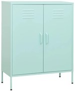 vidaXL Dulap de depozitare, verde mentă, 80x35x101,5 cm, oțel
