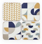 Coasters 4 buc. din plută Bauhaus – Cooksmart ®