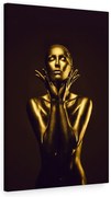 Tablou canvas Gold Girl 120x80 cm