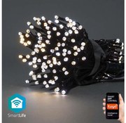 Instalație LED de Crăciun 100xLED/8 funcții 15m IP65 Wi-Fi Tuya Nedis WIFILX02W100