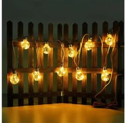 Lanț LED solar decorativ Globo 33694-10 50xLED/0,06W/3,2V IP44