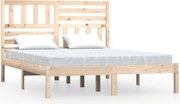 vidaXL Cadru de pat, 150x200 cm King Size, lemn masiv de pin
