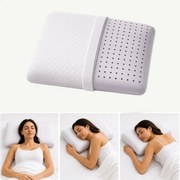 Perna ortopedica AERO-SAN Lavanda Gel, memory foam infuzat cu lavanda, cu ventilatie