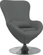 vidaXL Fotoliu ou Gri închis 63 x 73 x 90 cm țesătură