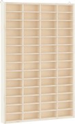 vidaXL Vitrină de colecționar din lemn cu 56 de compartimente, 40x4,5x60 cm