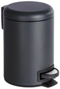 Coș de baie LEMAN MATT, recipient pentru gunoi, 3 l, WENKO, negru