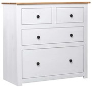 vidaXL Servantă, alb, 80 x 40 x 83 cm, lemn de pin, gama Panama