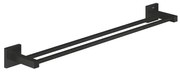 GROHE 411042430 - Suport dublu pentru prosoape START CUBE, 654 mm, negru