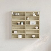 vidaXL Dulap cu vitrină, stejar sonoma, 60x8,5x58 cm, lemn prelucrat