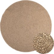 vidaXL Covor ZIZUR, aspect iută, 160 cm, pentru interior și exterior