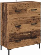 vidaXL Bufet Lemn Vechi 69,5 x 34 x 90 cm Lemn Ingineresc și Fier