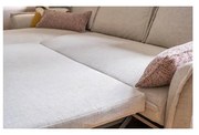 Canapea extensibilă în formă de „U” cu șezlong pe partea dreaptă Miuform Charming Charlie, turcoaz