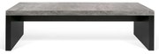 Bancă în decor de beton TemaHome Detroit, 140 x 43 cm, negru - gri