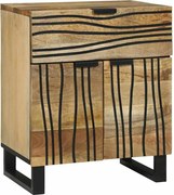 vidaXL Dulap de noapte Maro 50 x 33 x 60 cm Lemn masiv de acacia